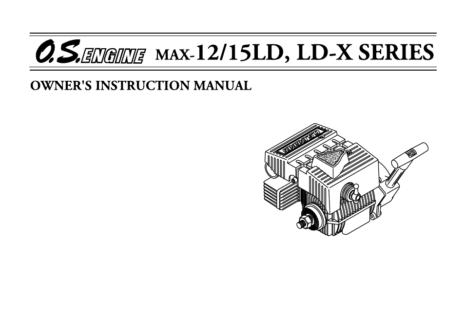 O.S. Engines 15LD-X User Manual | 29 pages