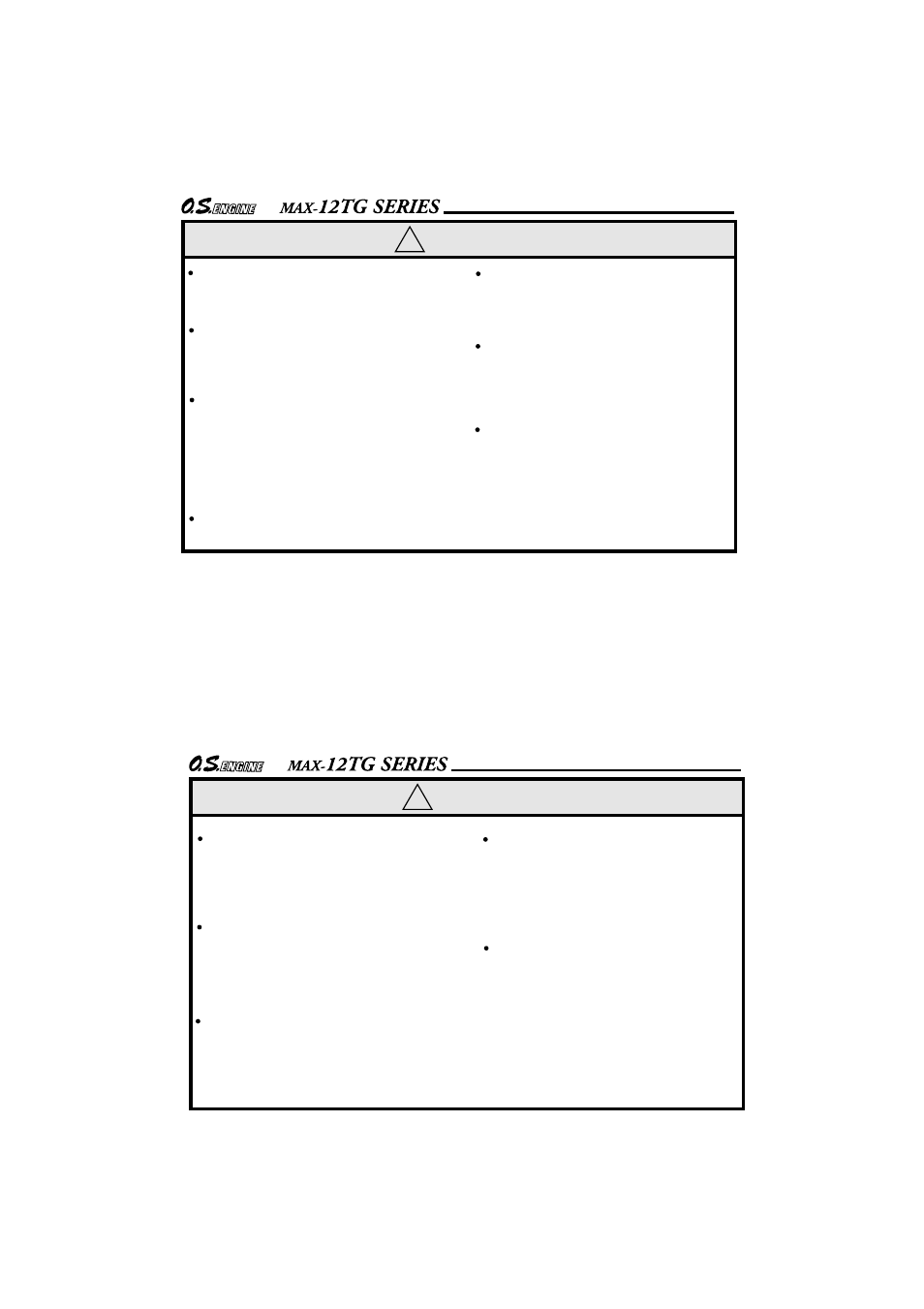 O.S. Engines 12TG-PX User Manual | Page 3 / 29
