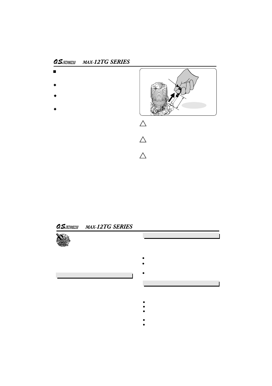 Glowplug | O.S. Engines 12TG-PX User Manual | Page 9 / 29