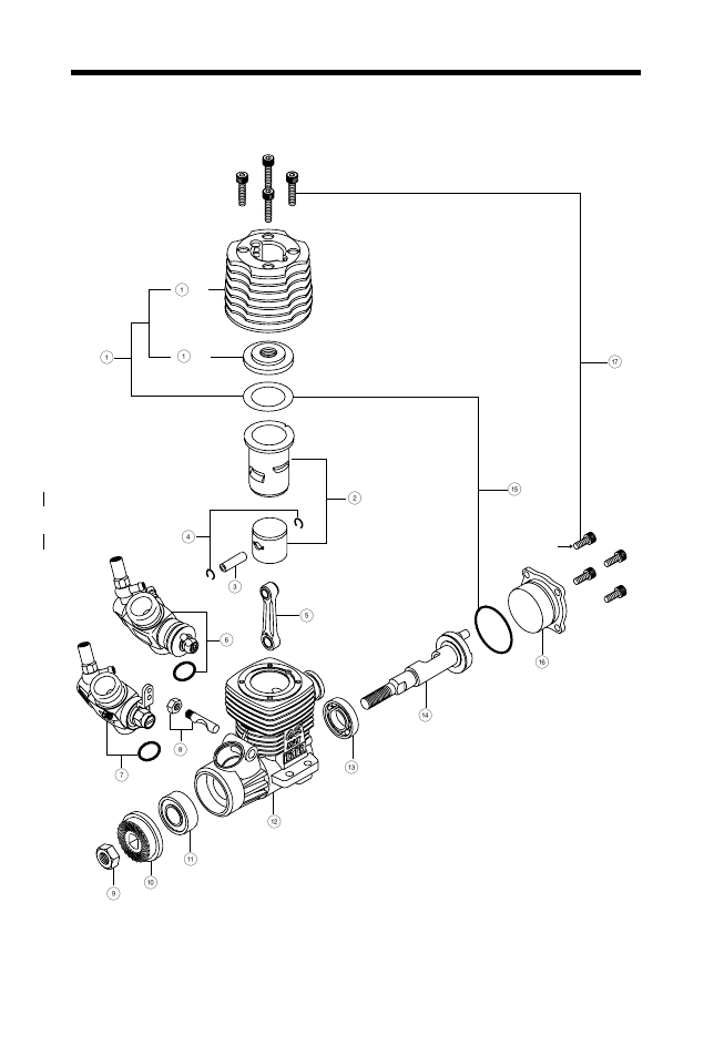 12tr exploded view | O.S. Engines 12TR User Manual | Page 21 / 30