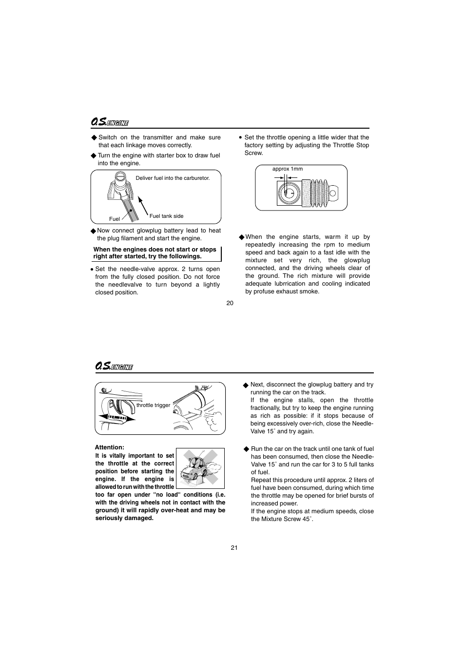 O.S. Engines 12XZ User Manual | Page 11 / 20