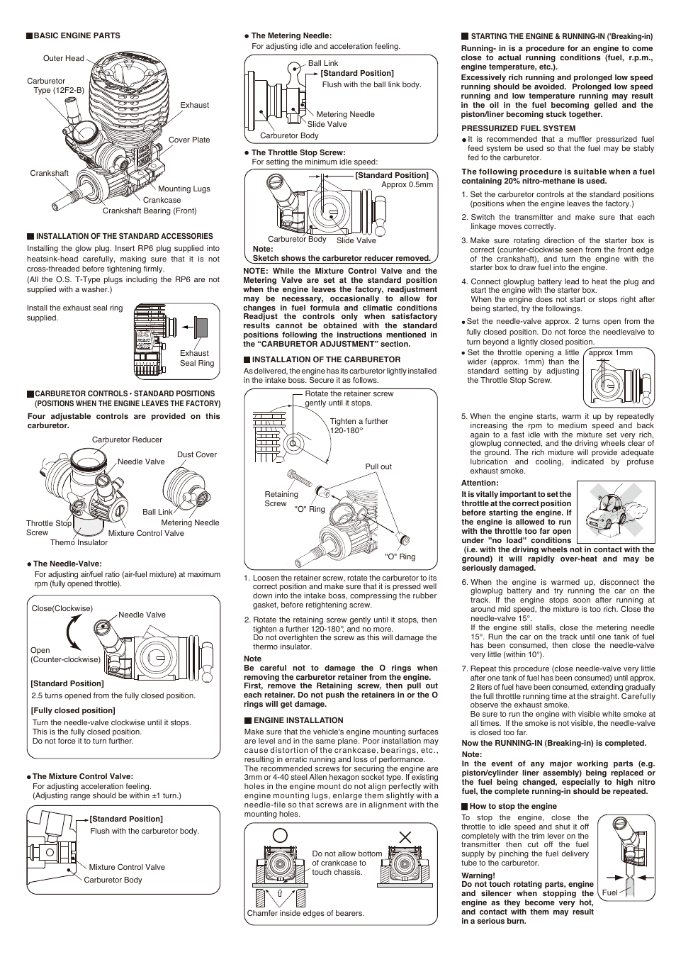 O.S. Engines 12XZ Speed Spec III User Manual | Page 2 / 4