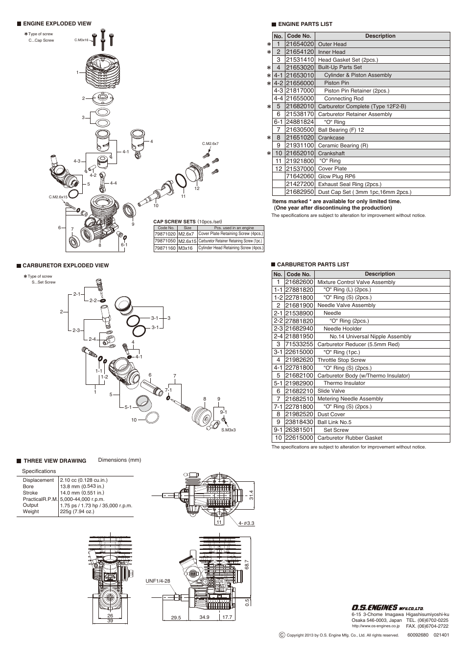 No4.pdf | O.S. Engines 12XZ Speed Spec III User Manual | Page 4 / 4