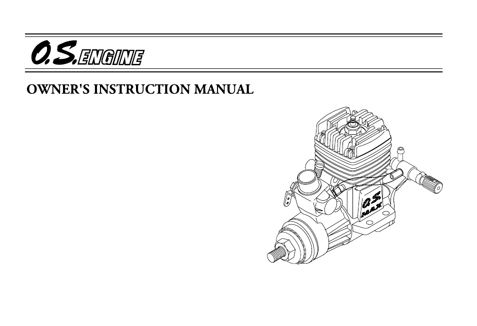 O.S. Engines 32SX User Manual | 34 pages