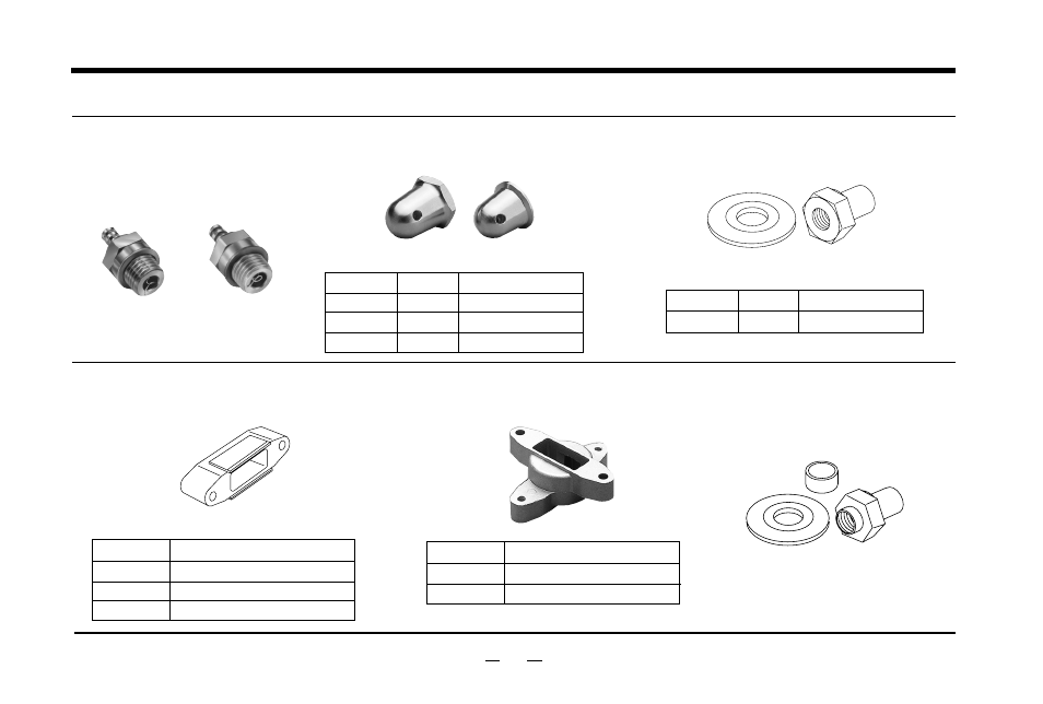 O.s. genuine parts & accessories, No.8, O.s. glow plugs | Spinner nut, Long propeller nut sets, Silencer extension adaptors, Silencer exhaust adaptors, Propeller nut sets for truturn spinners | O.S. Engines 32SX User Manual | Page 25 / 34