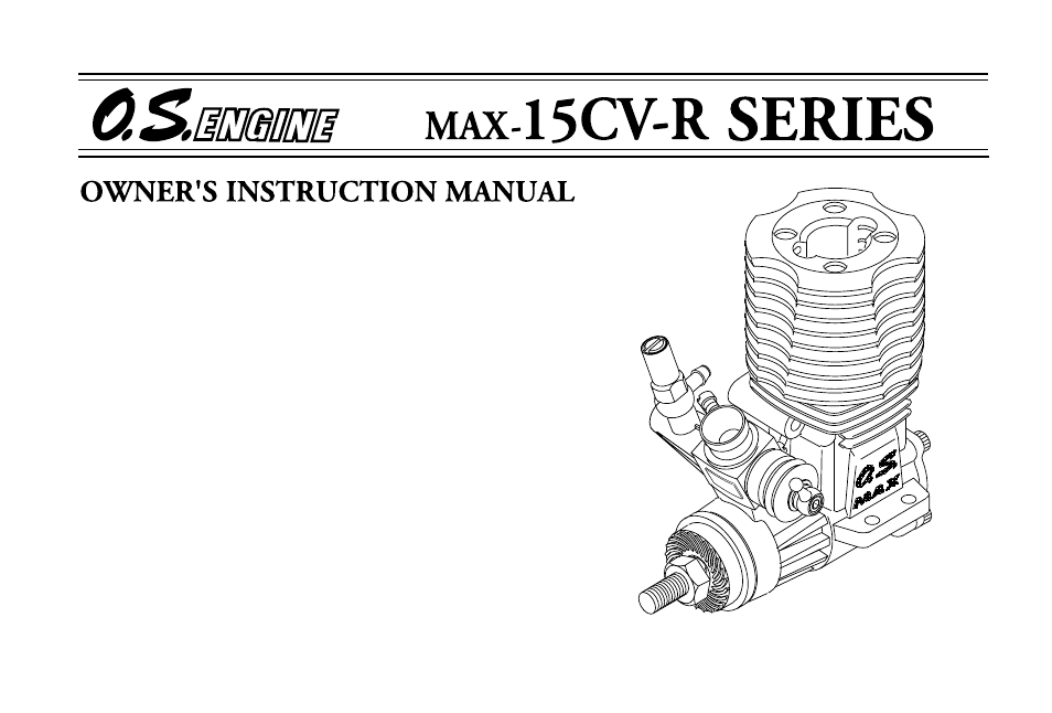 O.S. Engines 15CV-RX User Manual | 34 pages