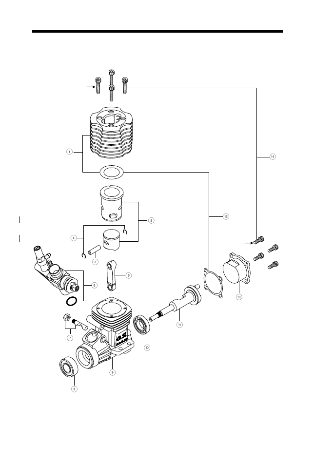 15cv-r(p) exploded view | O.S. Engines 15CV-RX User Manual | Page 27 / 34