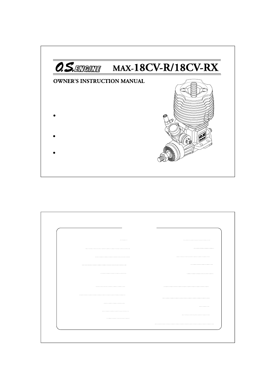 O.S. Engines 18CV-RX User Manual | 17 pages