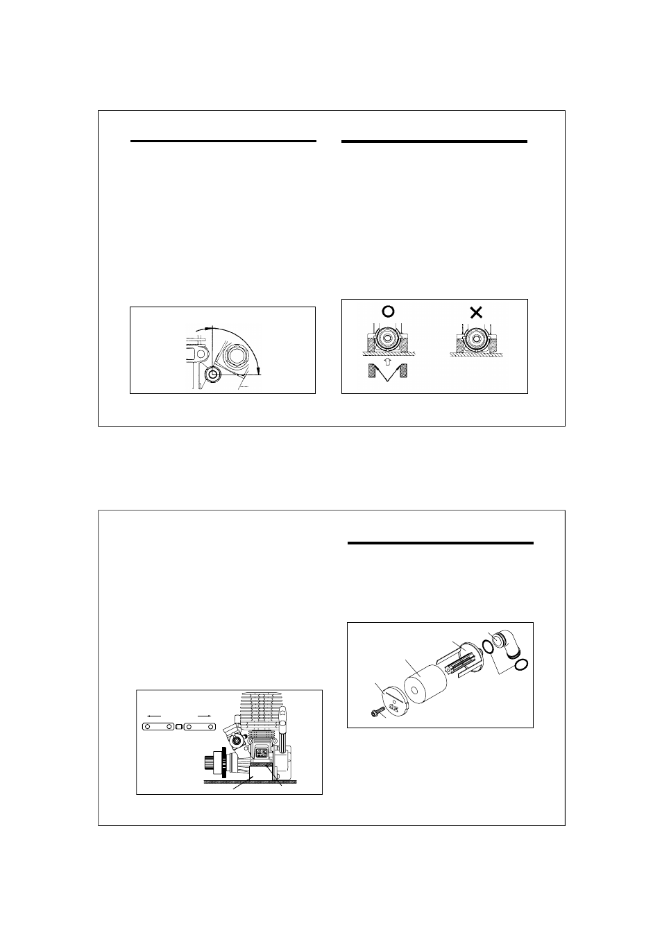 Engine installation, Installation of the carburetor, Air cleaner type 203 | O.S. Engines 18CV-RX User Manual | Page 5 / 17