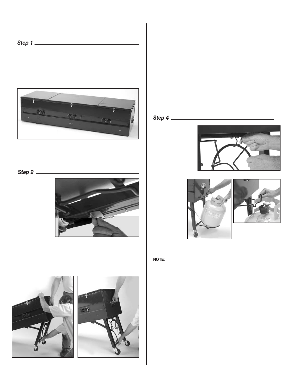 Step 1, Step 2, Step 4 | Coleman 9995A User Manual | Page 7 / 16