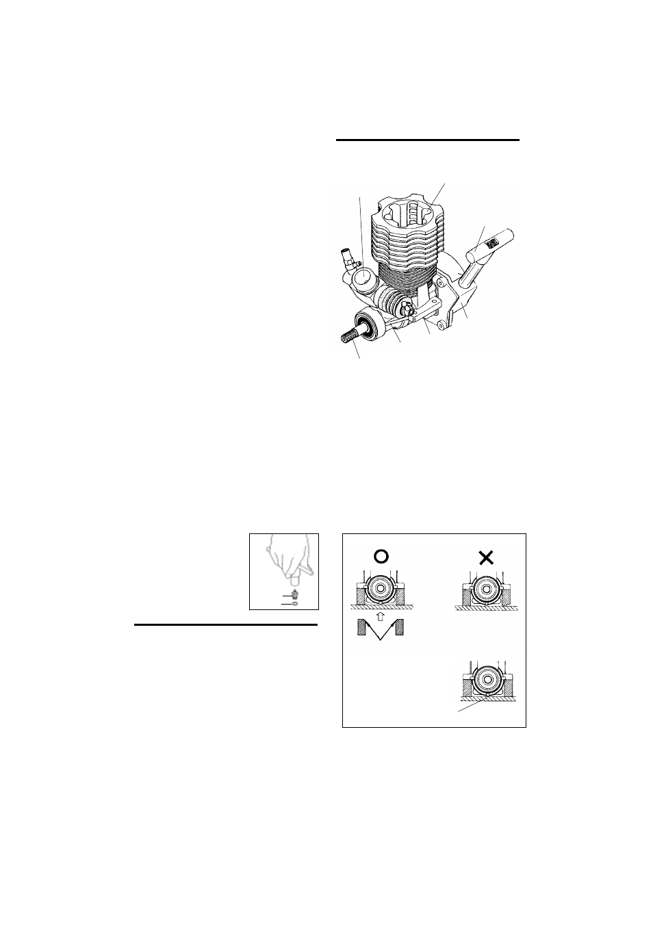 Basic engine parts, Engine installation | O.S. Engines 21RG-X User Manual | Page 4 / 16