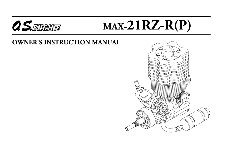 O.S. Engines 21RZ-R (P) User Manual | 26 pages