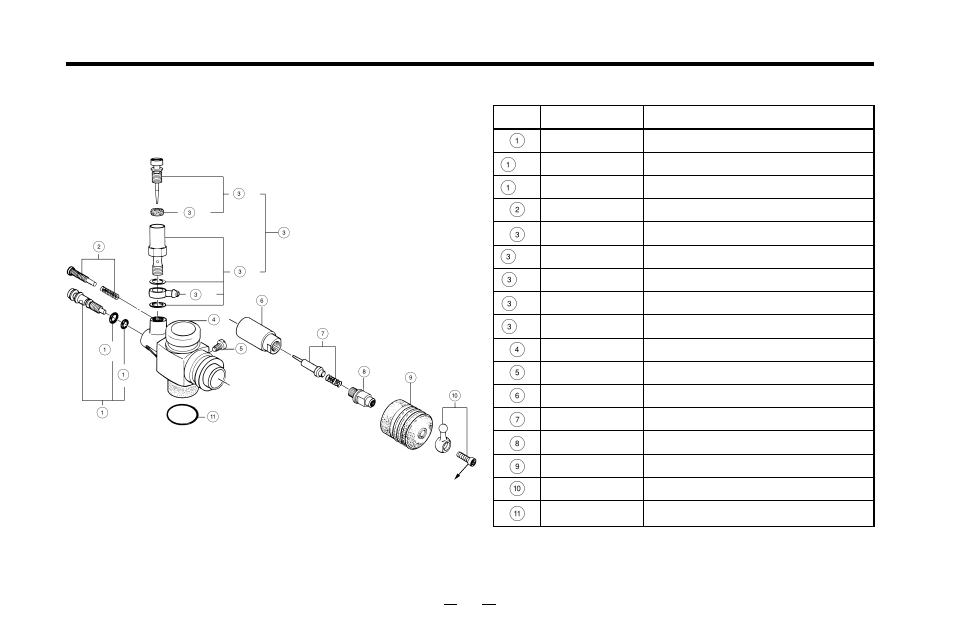 Carburetor exploded view & parts list | O.S. Engines 21RZ-V01B (P) User Manual | Page 25 / 28