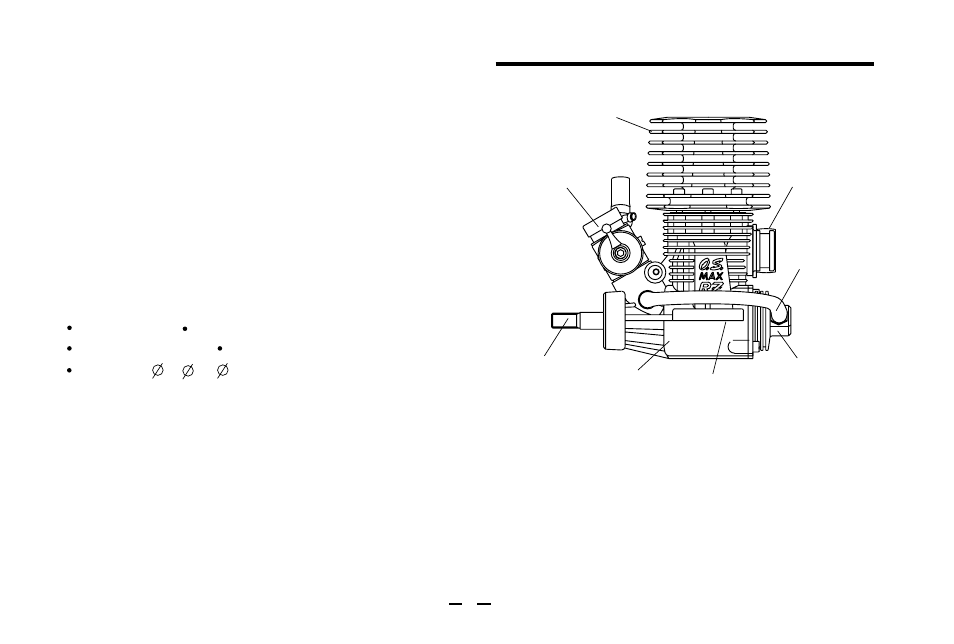 Basic engine parts | O.S. Engines 21RZ-V01B (P) User Manual | Page 7 / 28