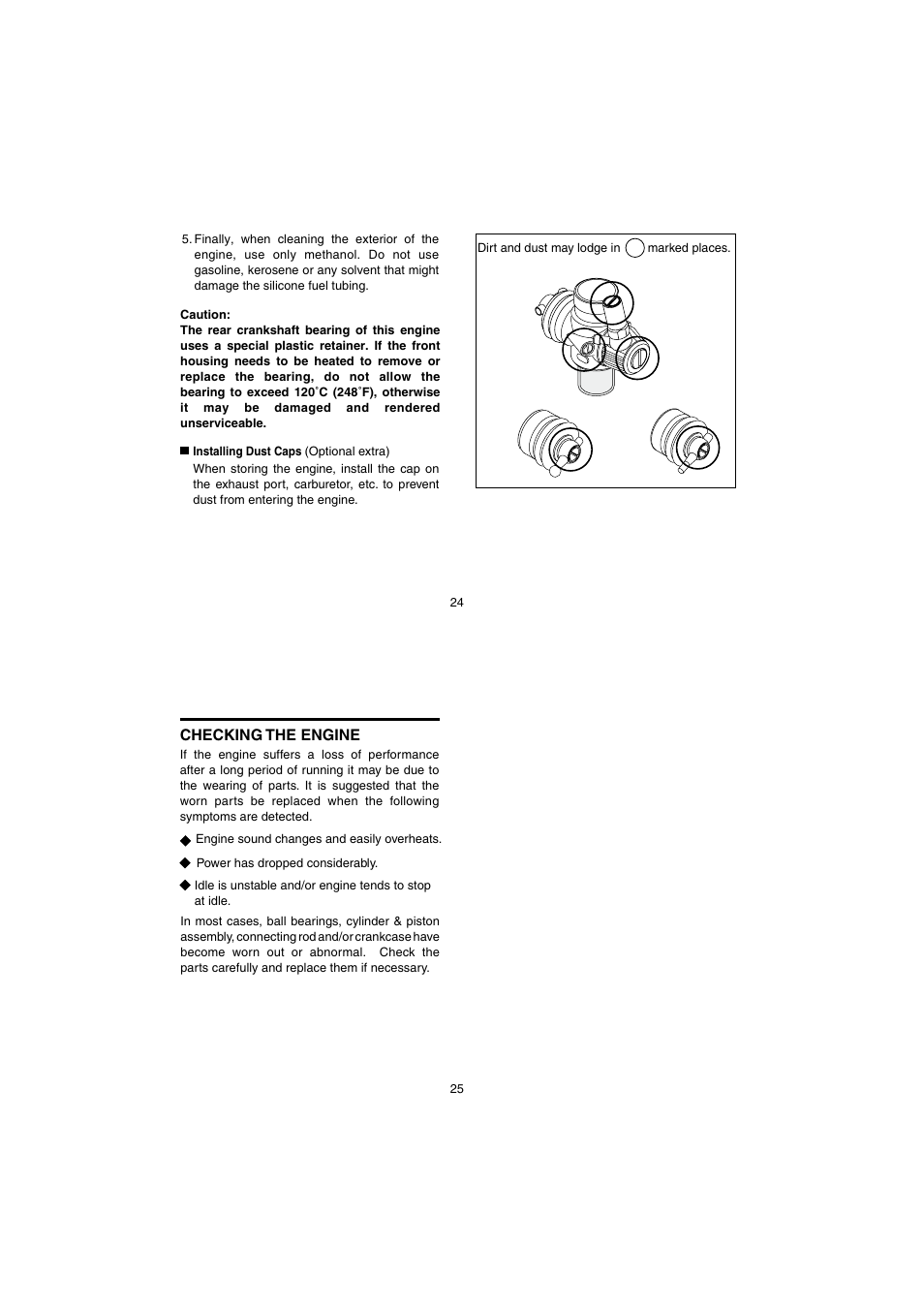 Checking the engine | O.S. Engines 21TM User Manual | Page 13 / 21