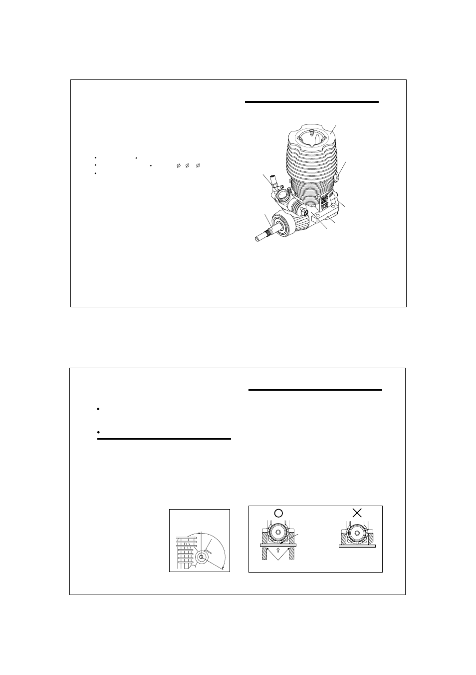 Basic engine parts, Engine installation, Installation of the carburetor | O.S. Engines 21VZ-B User Manual | Page 4 / 14