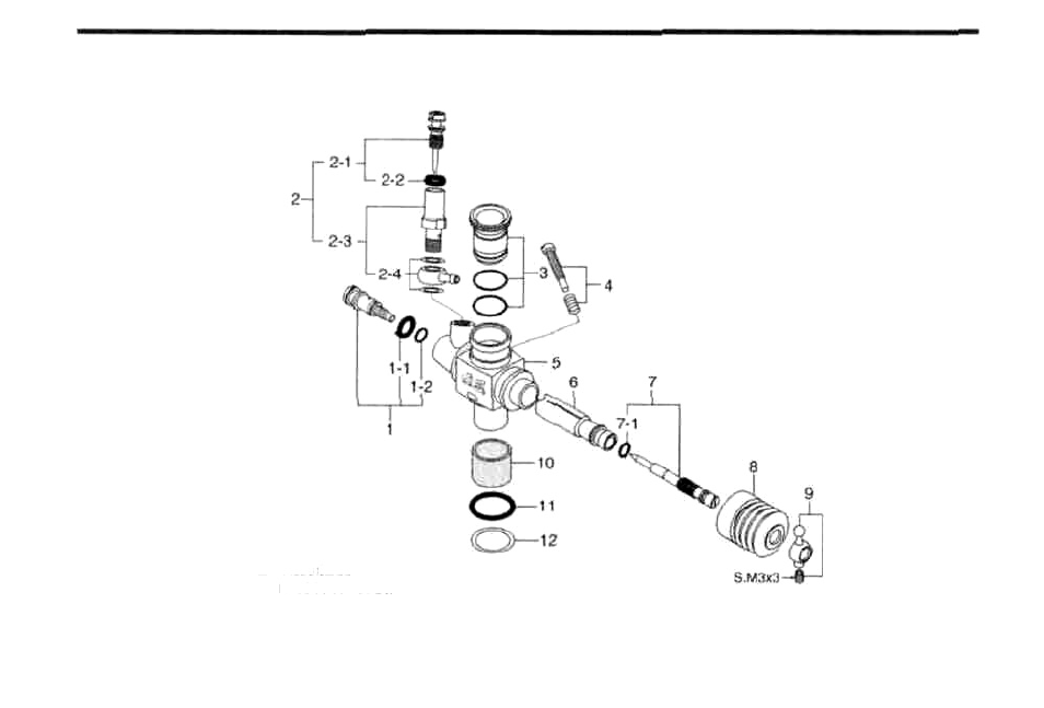 Carburetor exploded view | O.S. Engines 21VZ-B V-Spec User Manual | Page 33 / 38