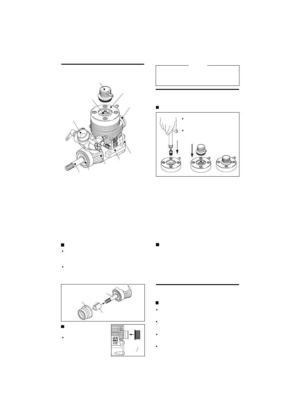 Basic engine parts, Installation of replacement parts | O.S. Engines 21VZ-M User Manual | Page 7 / 20