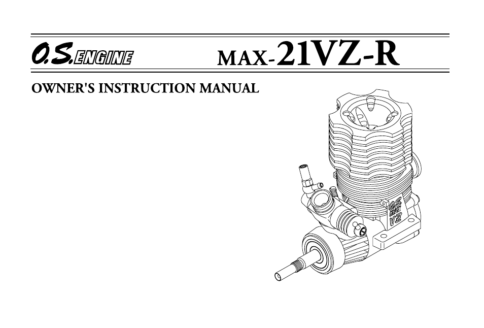 O.S. Engines 21VZ-R User Manual | 23 pages