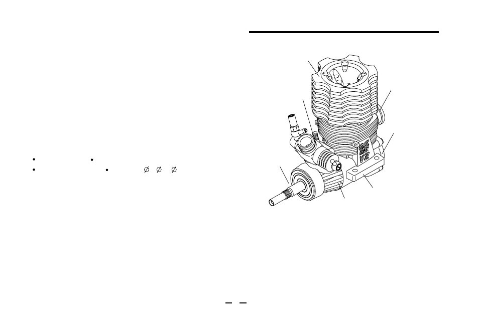 Basic engine parts | O.S. Engines 21VZ-R User Manual | Page 6 / 23