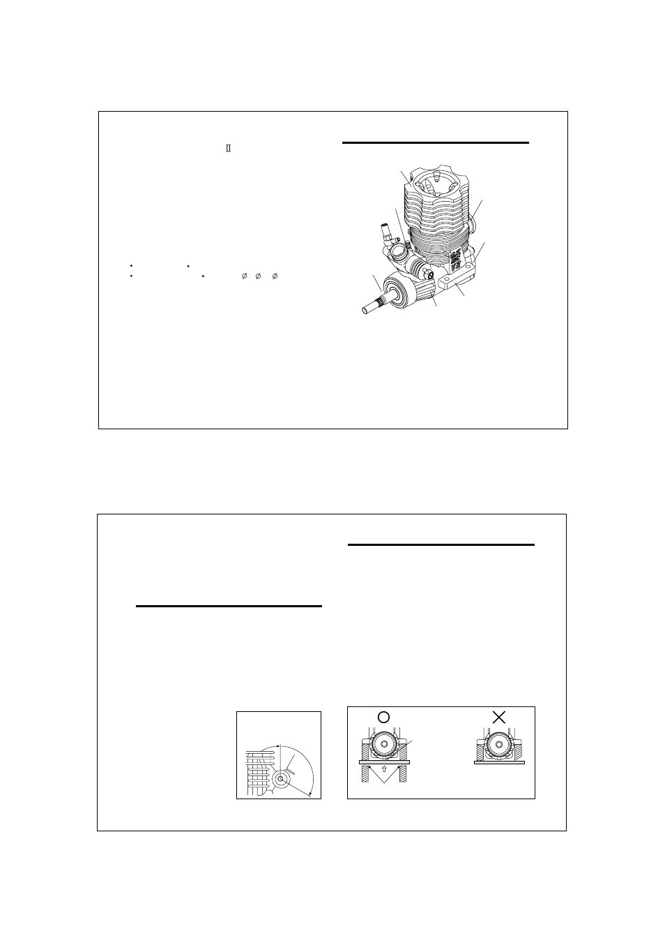 Basic engine parts, Engine installation, Installation of the carburetor | O.S. Engines 21VZ-R Turbo II User Manual | Page 4 / 12