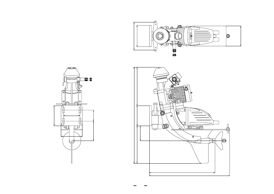 Three view drawing, Specification | O.S. Engines 21XM User Manual | Page 20 / 22