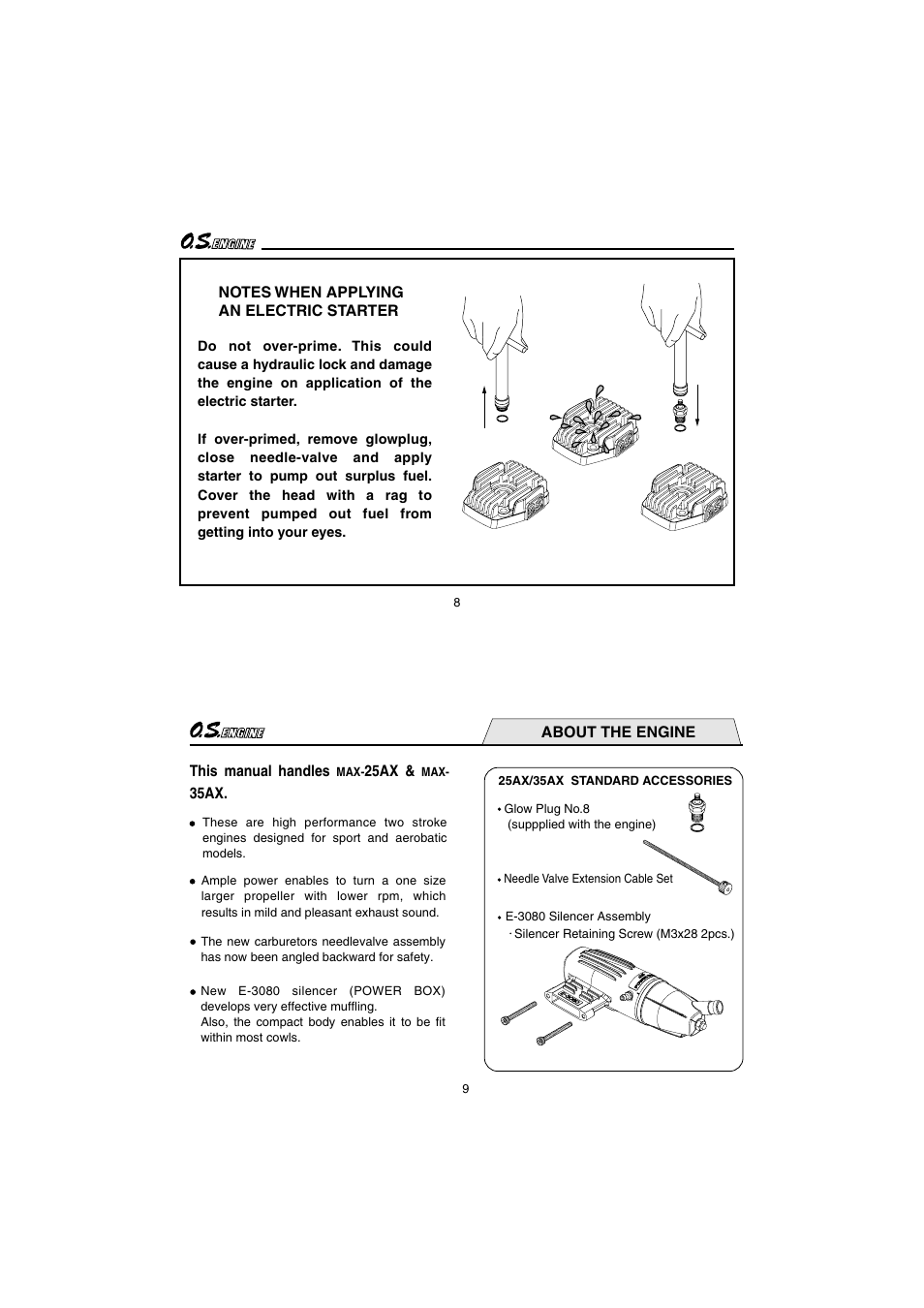 O.S. Engines 35AX User Manual | Page 5 / 26