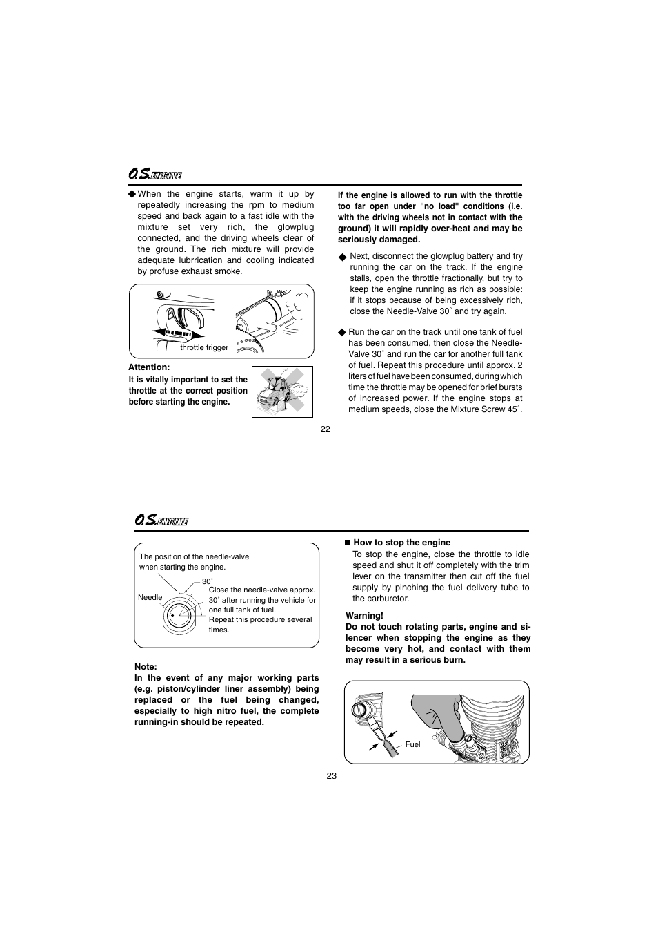 O.S. Engines 25XZ User Manual | Page 12 / 21