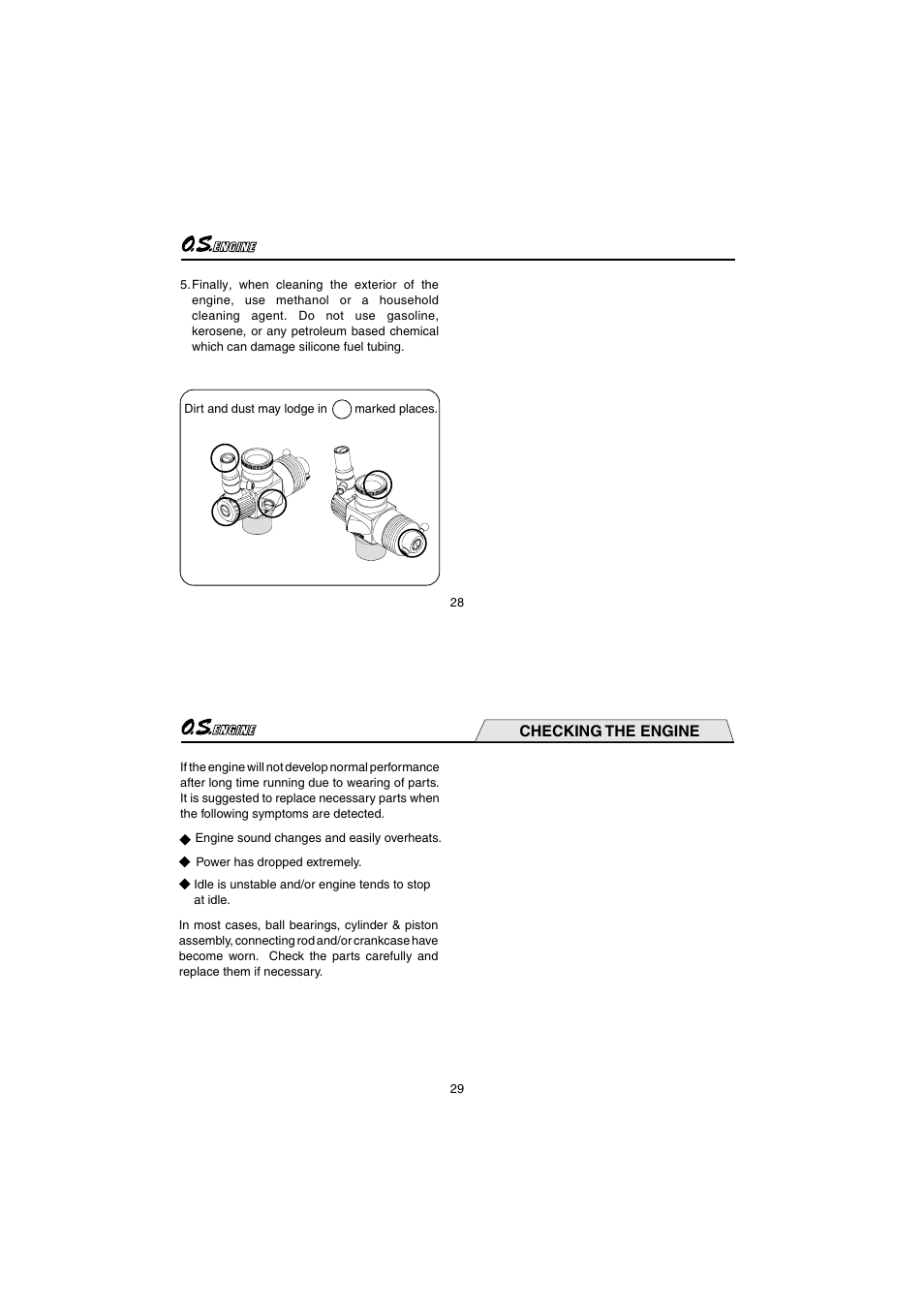 Checking the engine | O.S. Engines 25XZ User Manual | Page 15 / 21