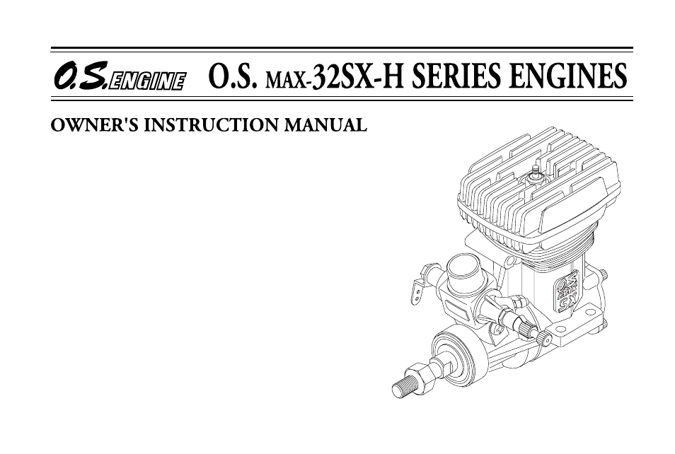 O.S. Engines 32SX-HX User Manual | 32 pages