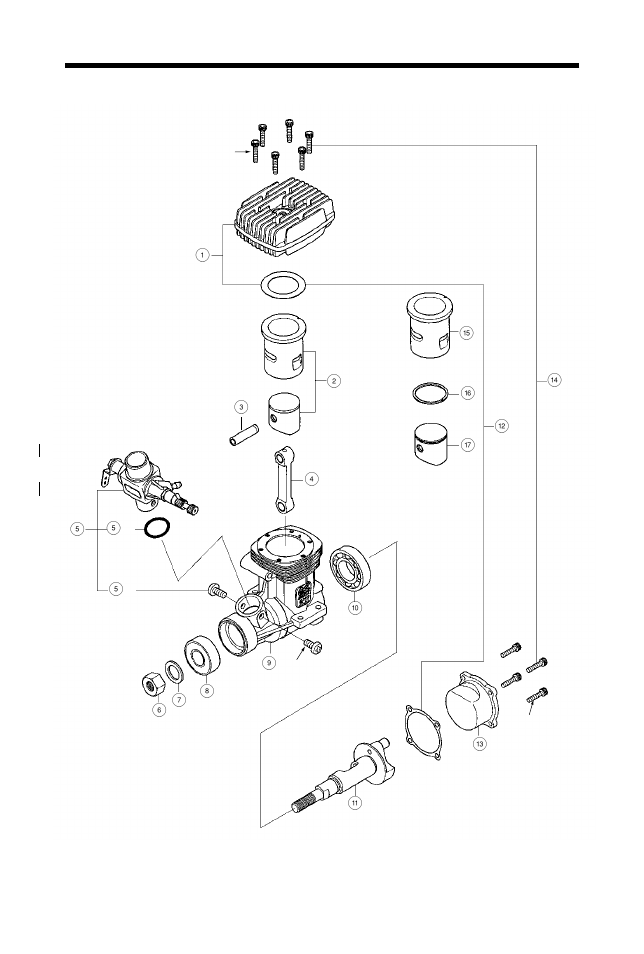 Exploded view, 32sx-h / 32sx-h | O.S. Engines 32SX-HX User Manual | Page 23 / 32