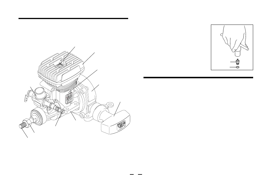 Basic engine parts, Installation, Installing the glowplug | O.S. Engines 32SX-HX User Manual | Page 8 / 32