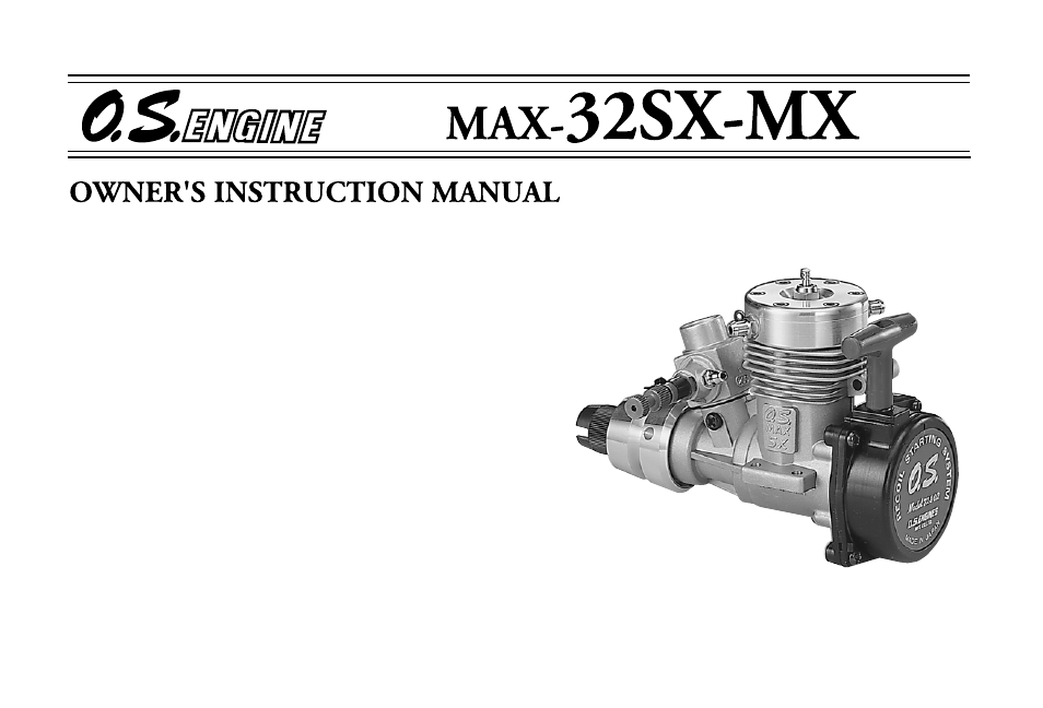 O.S. Engines 32SX-MX User Manual | 22 pages