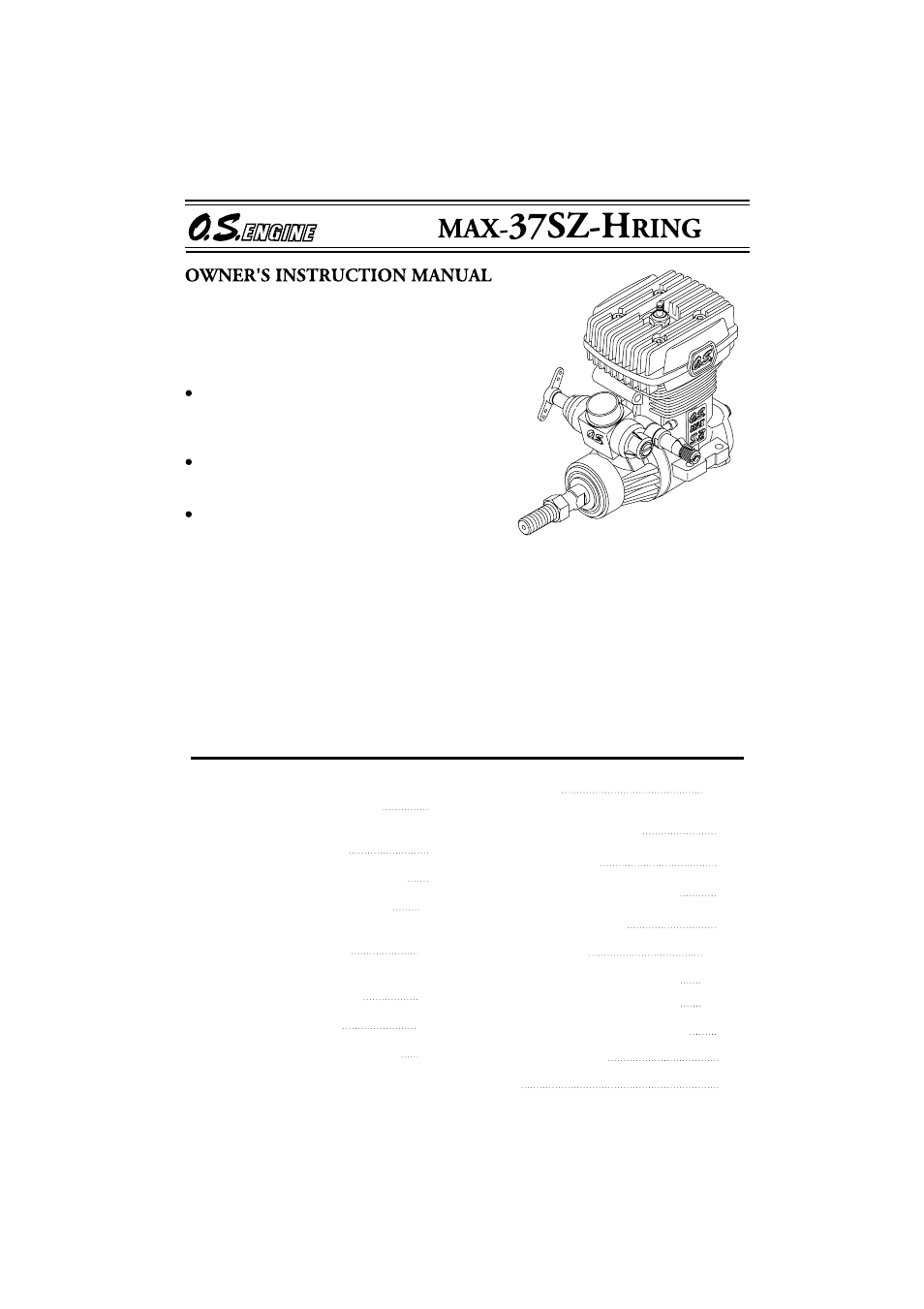 O.S. Engines 37SZ-H User Manual | 21 pages