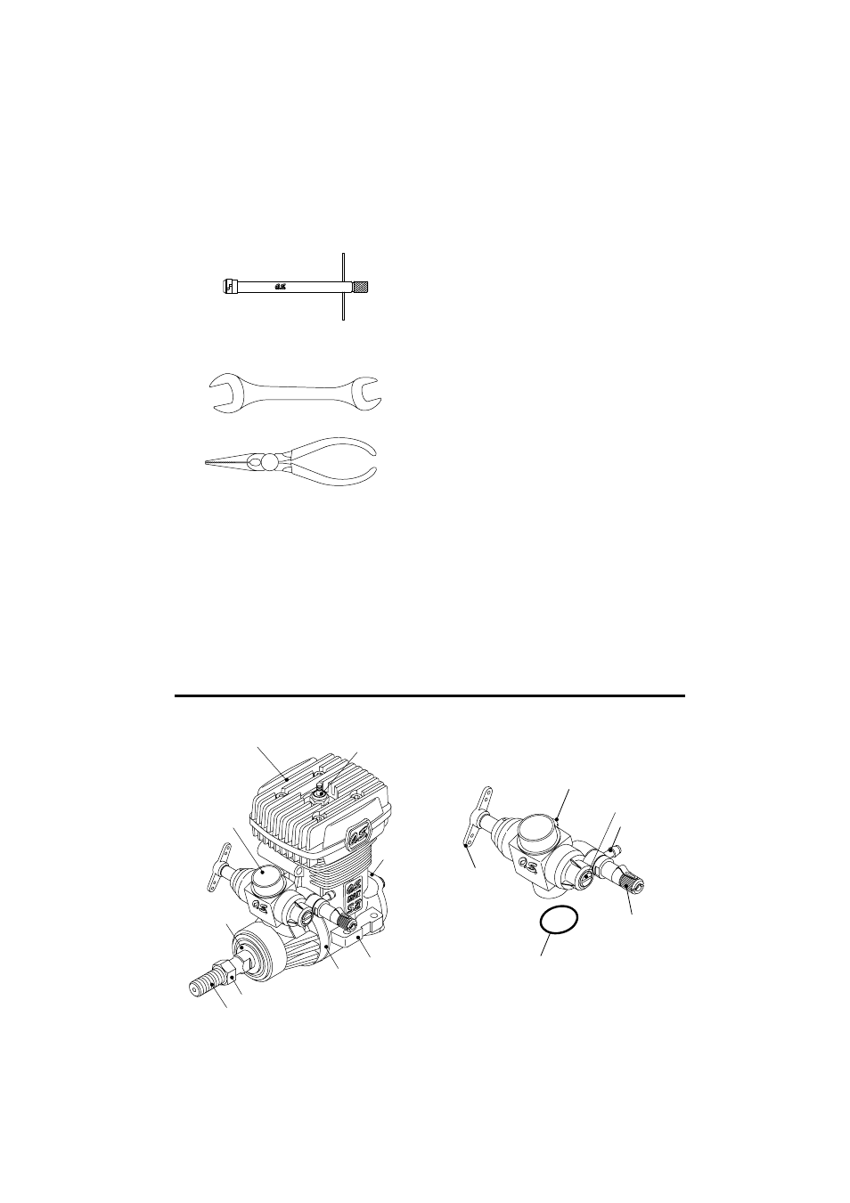 Engine parts name | O.S. Engines 37SZ-H User Manual | Page 7 / 21