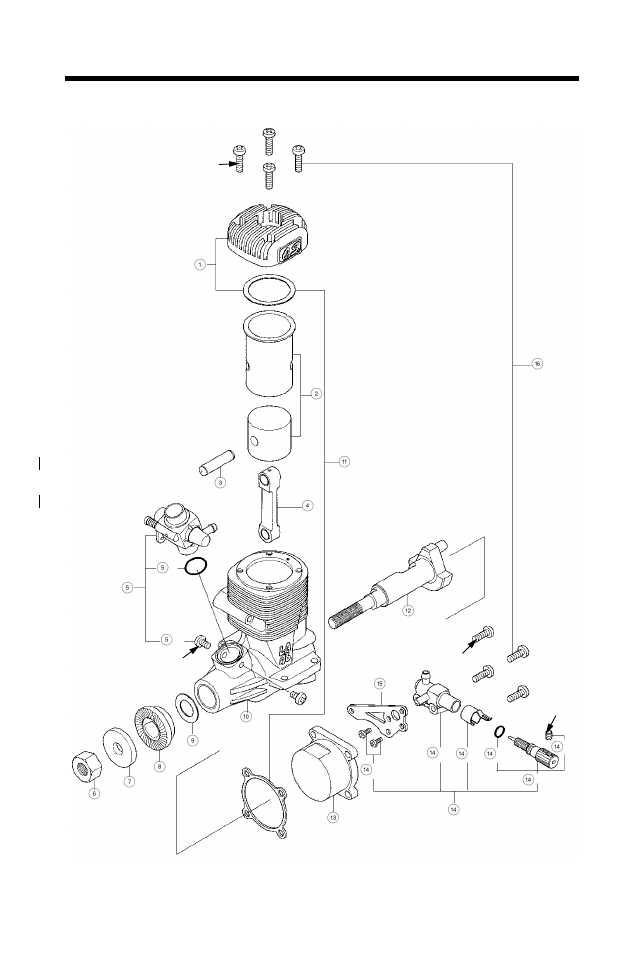 46la), Exploded view | O.S. Engines 65LA User Manual | Page 33 / 40