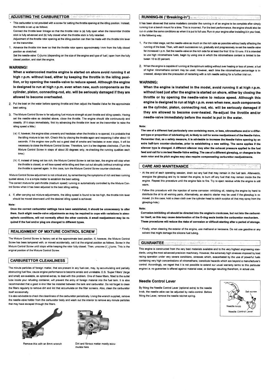 O.S. Engines 46VX-M User Manual | Page 3 / 4