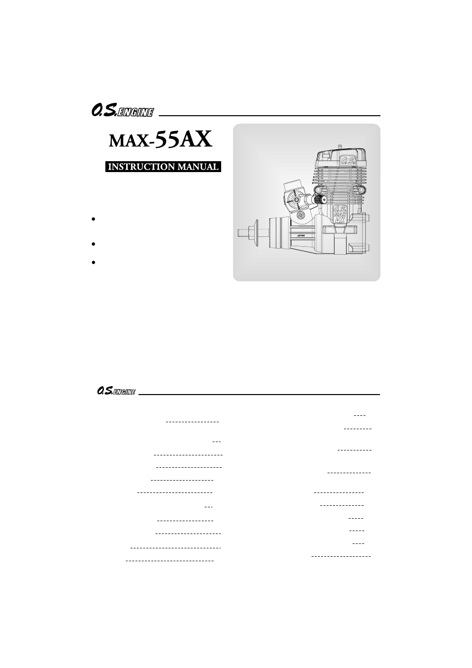 O.S. Engines 55AX User Manual | 24 pages