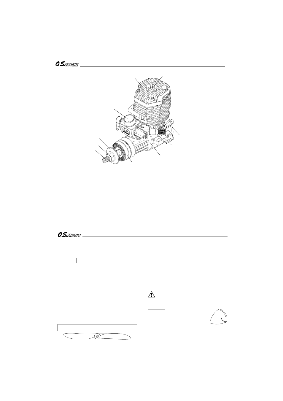 Basic engine parts, Before starting | O.S. Engines 55AX User Manual | Page 6 / 24