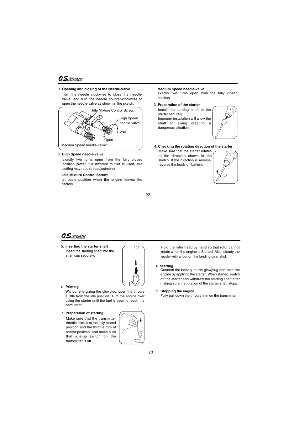 O.S. Engines 55HZ-H Hyper User Manual | Page 12 / 23