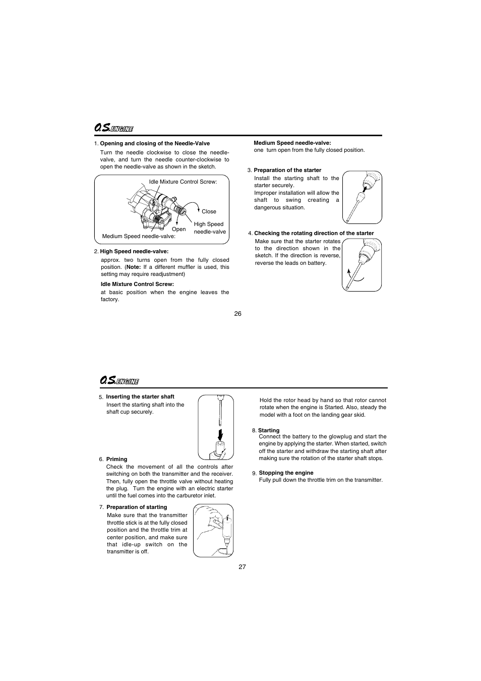 O.S. Engines 55HZ-R User Manual | Page 14 / 25