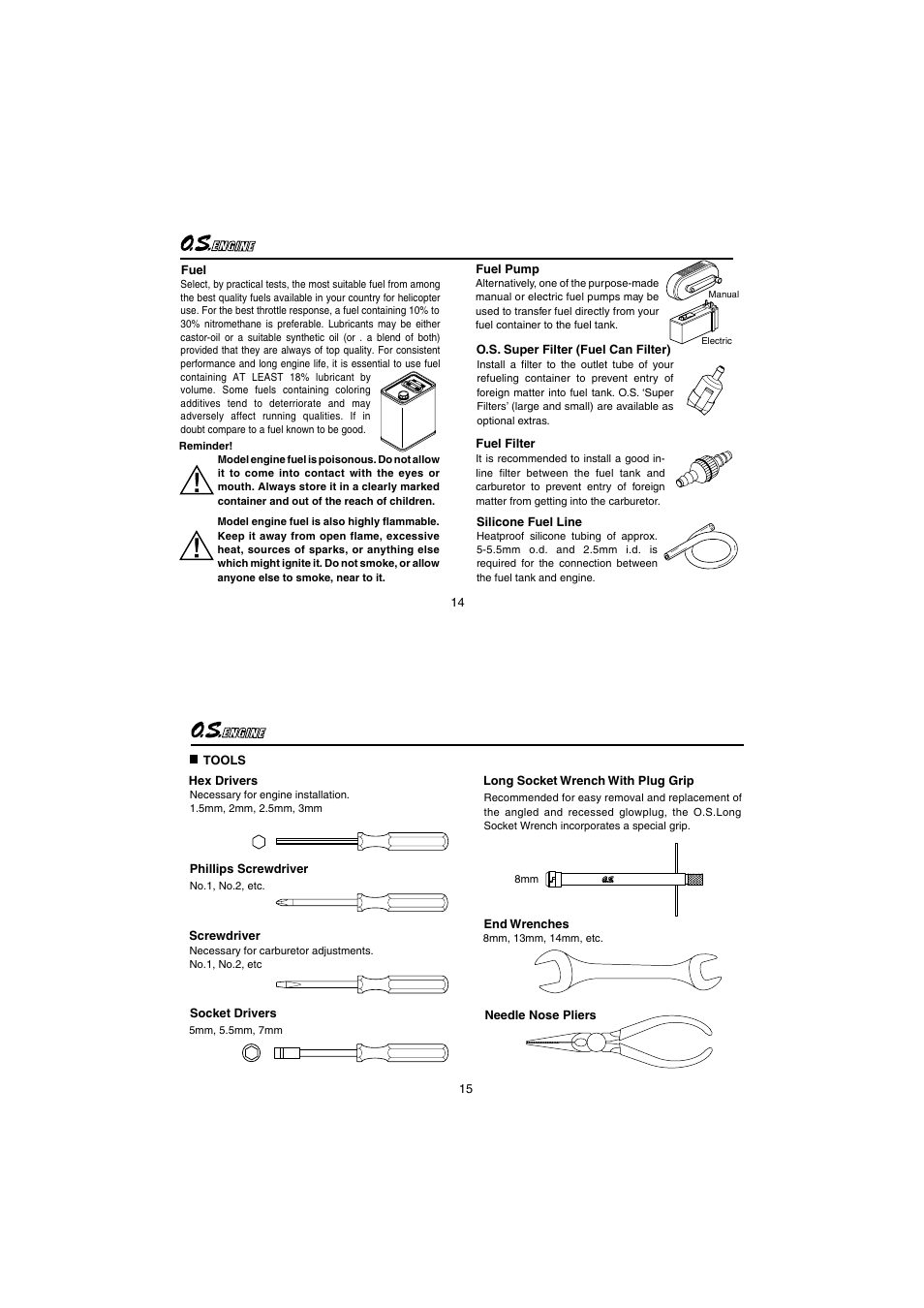 O.S. Engines 55HZ-R User Manual | Page 8 / 25