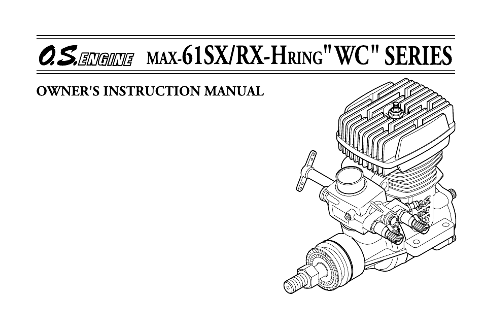 O.S. Engines 61RX-H WC User Manual | 36 pages