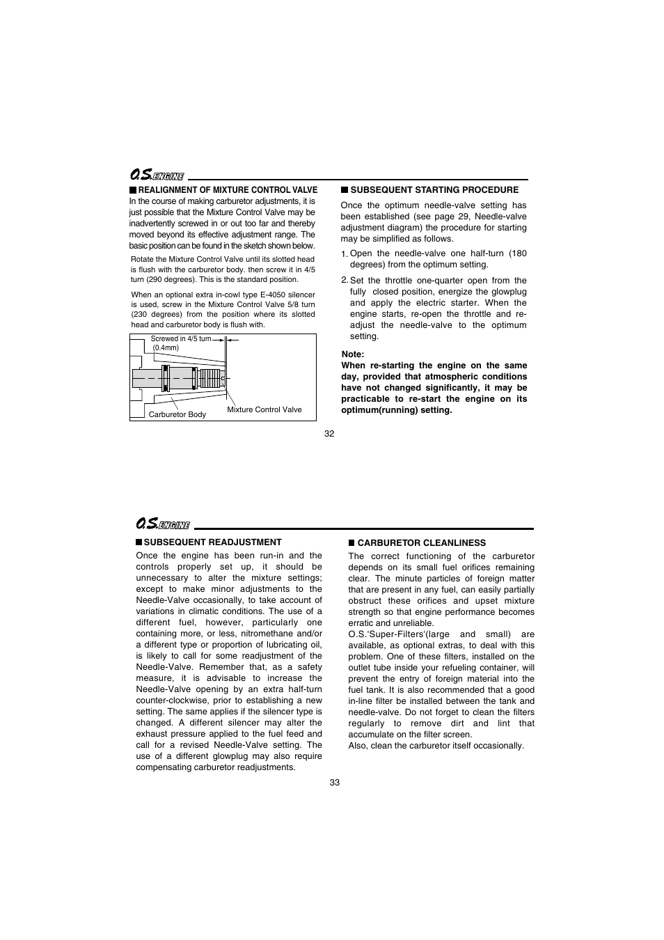 O.S. Engines 65AX User Manual | Page 17 / 23