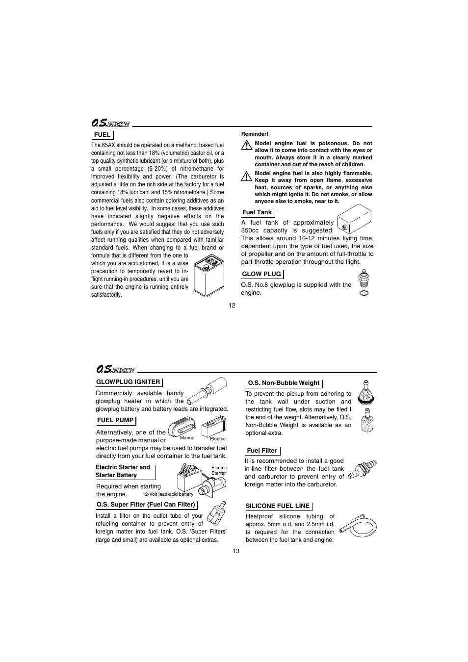 O.S. Engines 65AX User Manual | Page 7 / 23
