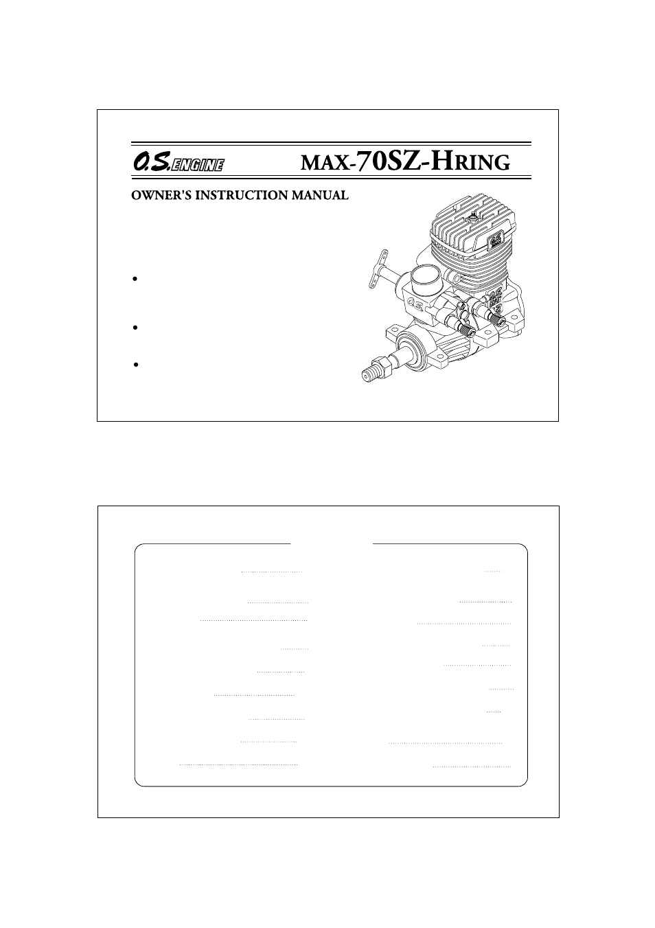 O.S. Engines 70SZ-H User Manual | 17 pages