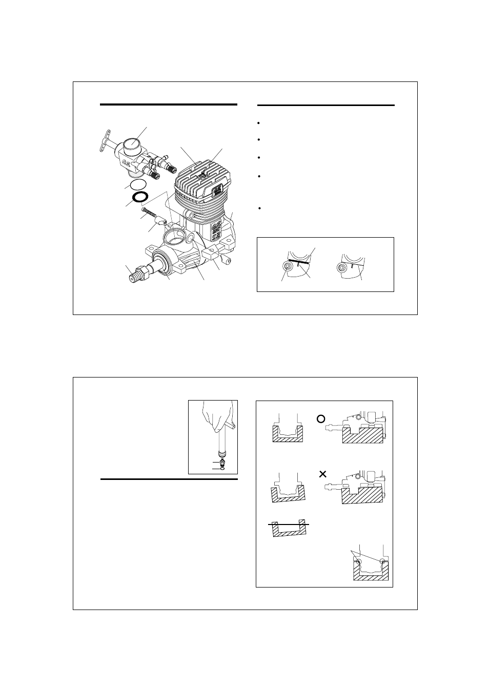 Basic engine parts, Installation of the carburetor, Installation of the engine | Installing the glowplug | O.S. Engines 70SZ-H User Manual | Page 5 / 17