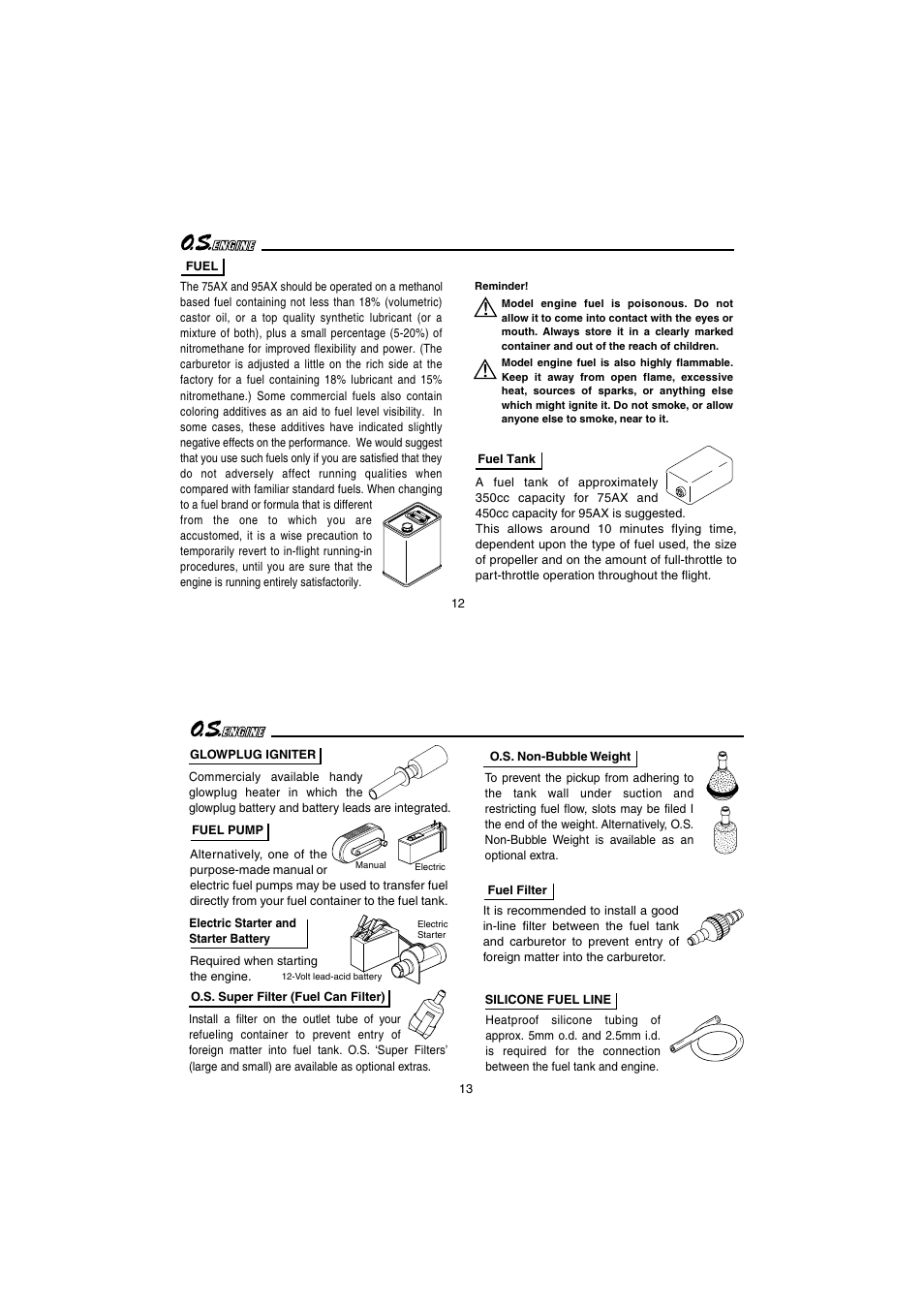 O.S. Engines 95AX User Manual | Page 7 / 26