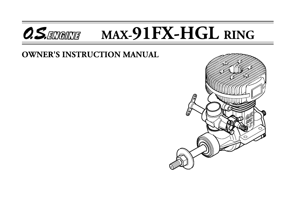 O.S. Engines 91FX-HGL User Manual | 28 pages