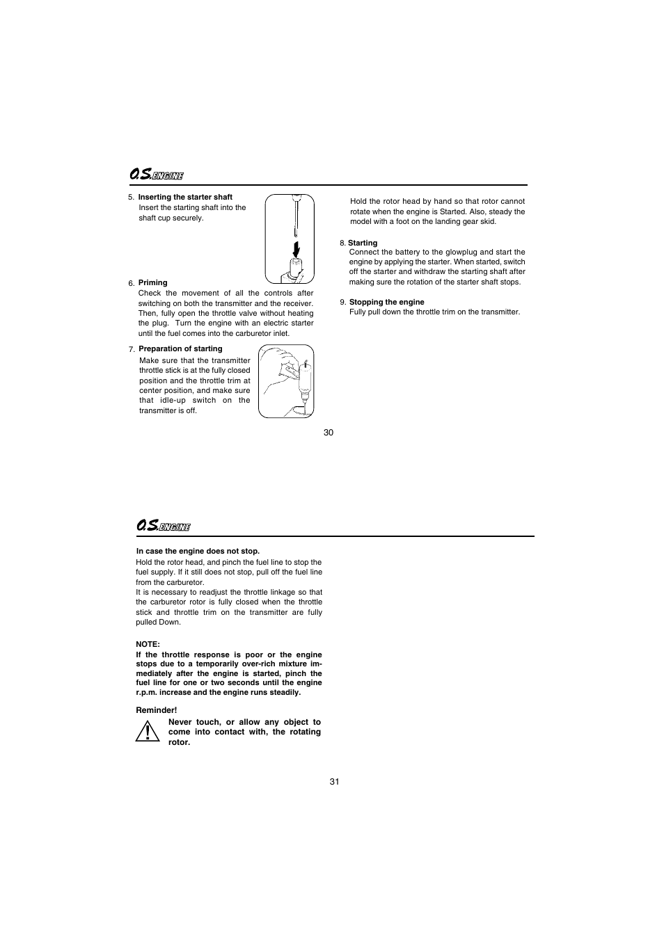 O.S. Engines 91HZ-R 3C User Manual | Page 16 / 27